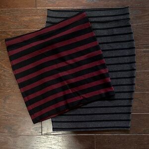 3/$12 ✨ Lot of 2 Striped forever 21 skirts
